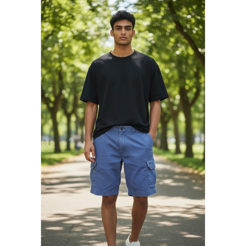 Vintage Polo Ralph Lauren Blue Shorts Sz: 36 Chinos
